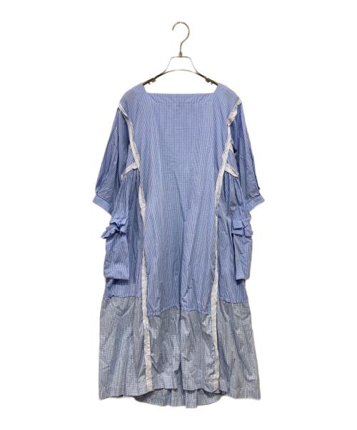 TAO COMME des GARCONS（タオ コムデギャルソン）TAO COMME des GARCONS (タオ コムデギャルソン) 切替ワンピース ブルー サイズ:Sの古着・服飾アイテム