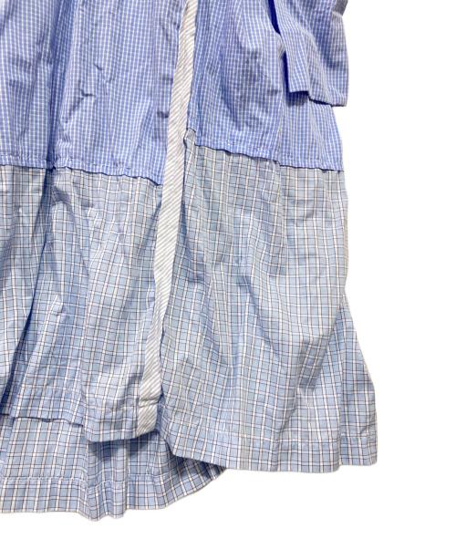 TAO COMME des GARCONS（タオ コムデギャルソン）TAO COMME des GARCONS (タオ コムデギャルソン) 切替ワンピース ブルー サイズ:Sの古着・服飾アイテム
