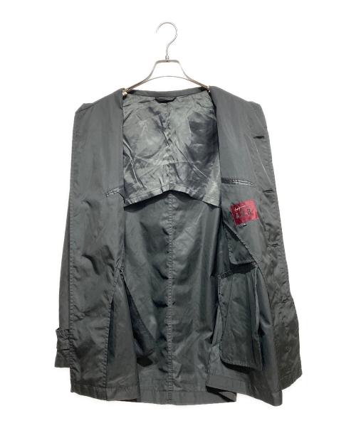 A.A.R yohji yamamoto（アール ヨウジヤマモト）A.A.R yohji yamamoto (アール ヨウジヤマモト) ステンカラーコート ブラック サイズ:Lの古着・服飾アイテム