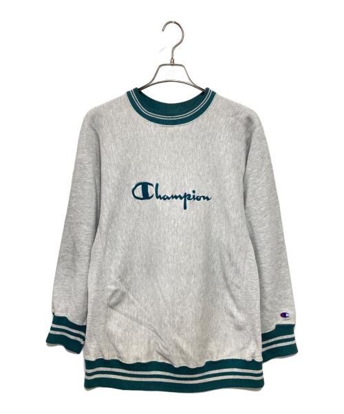 Champion REVERSE WEAVE（チャンピオン リバース ウィーブ）Champion REVERSE WEAVE (チャンピオン リバース ウィーブ) 90’sロゴスウェット グレー サイズ:X-LARGEの古着・服飾アイテム