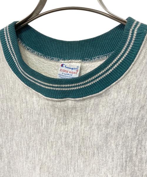 Champion REVERSE WEAVE（チャンピオン リバース ウィーブ）Champion REVERSE WEAVE (チャンピオン リバース ウィーブ) 90’sロゴスウェット グレー サイズ:X-LARGEの古着・服飾アイテム