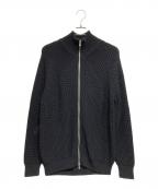 BATONERバトナ―）の古着「SIGNATURE DRIVERS KNIT」｜ブラック