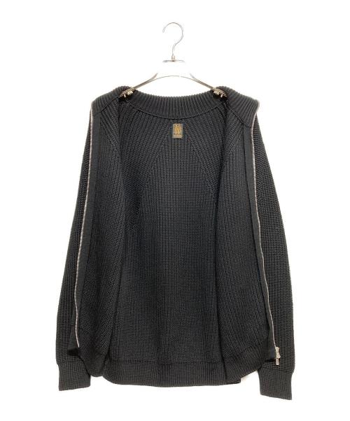 BATONER（バトナ―）BATONER (バトナ―) SIGNATURE DRIVERS KNIT ブラック サイズ:2の古着・服飾アイテム