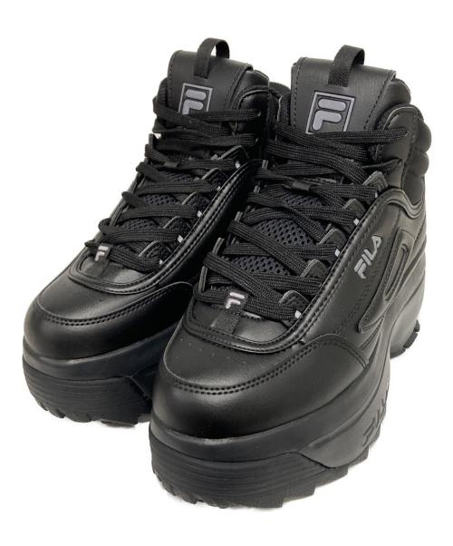 FILA（フィラ）FILA (フィラ) DISRUPTOR II WEDGE MID ブラック サイズ:23.5の古着・服飾アイテム