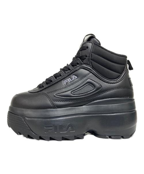 FILA（フィラ）FILA (フィラ) DISRUPTOR II WEDGE MID ブラック サイズ:23.5の古着・服飾アイテム