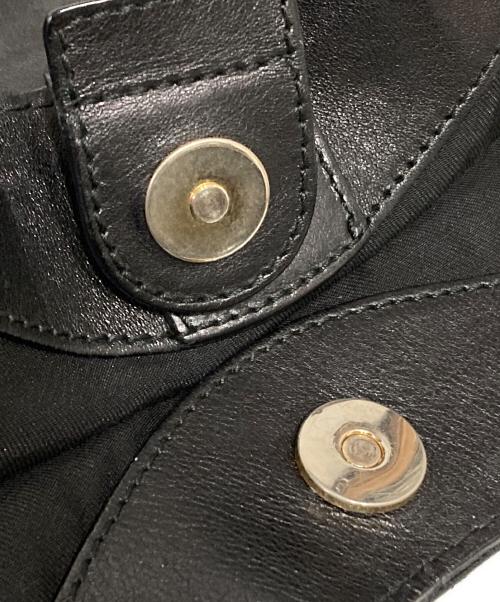 GUCCI（グッチ）GUCCI (グッチ) レザースキーハンドバッグ ブラックの古着・服飾アイテム
