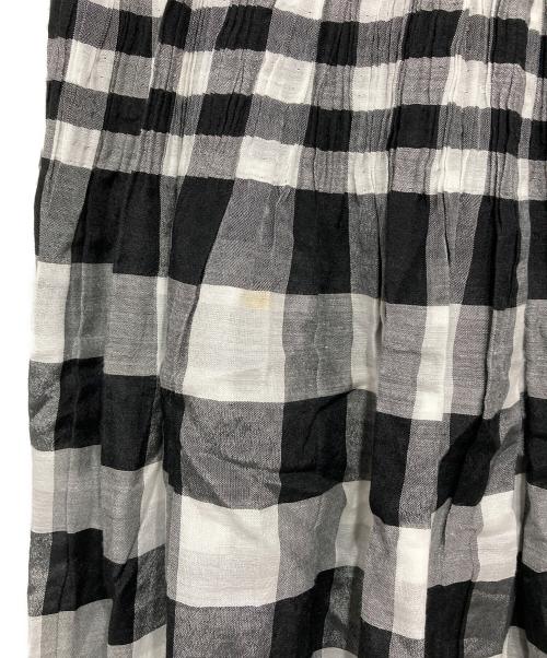 HaaT（ハート）Haat (ハート) リバーシブルチェックイージースカート ブラック×ホワイト サイズ:2の古着・服飾アイテム
