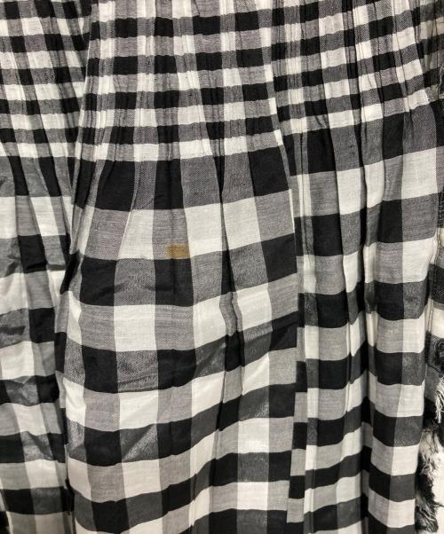 HaaT（ハート）Haat (ハート) リバーシブルチェックイージースカート ブラック×ホワイト サイズ:2の古着・服飾アイテム