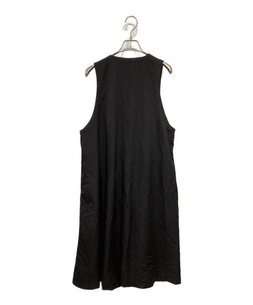 BLACK COMME des GARCONS（ブラックコムデギャルソン）BLACK COMME des GARCONS (ブラックコムデギャルソン) ウールギャバジン製品後加工ワンピース　1Q-A005　AD2025 26SS ブラック サイズ:XSの古着・服飾アイテム