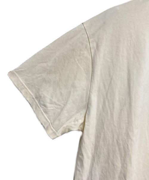 EVISU（エヴィス）EVISU (エヴィス) GDC (ジーディーシー) DIRTY WASHED LOGO TEE ベージュ サイズ:Lの古着・服飾アイテム
