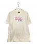 EVISU（エヴィス）の古着「DIRTY WASHED LOGO TEE」｜ベージュ