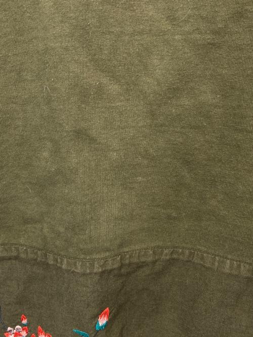 KAPITAL（キャピタル）KAPITAL (キャピタル) フラワー刺繍ノースリーブカットソー グリーン サイズ:XSの古着・服飾アイテム