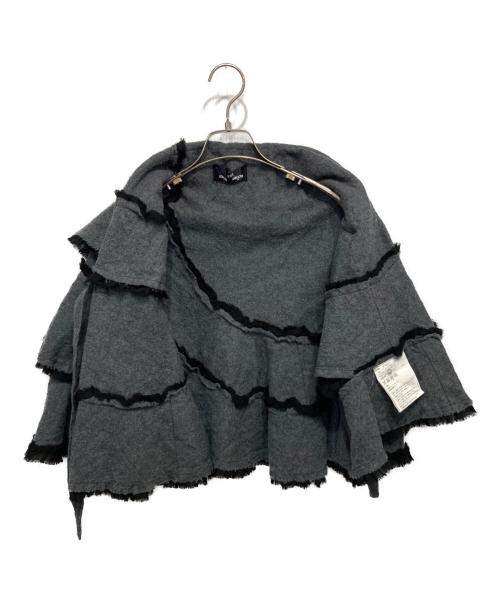 tricot COMME des GARCONS（トリココムデギャルソン）tricot COMME des GARCONS (トリココムデギャルソン) Frill Layered Wool Bolero Cardigan/フリルレイヤードウールボレロカーディガン グレー サイズ:Sの古着・服飾アイテム