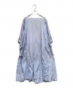 TAO COMME des GARCONSタオ コムデギャルソン）の古着「22SS スクエアネック切替ワンピース」｜ブルー