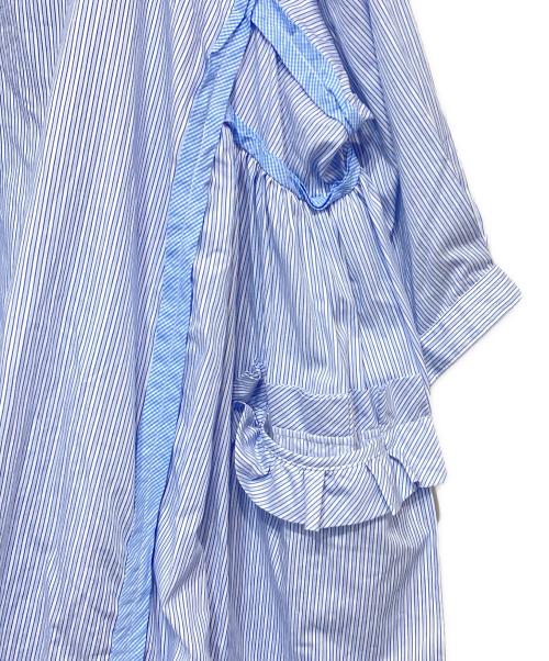 TAO COMME des GARCONS（タオ コムデギャルソン）TAO COMME des GARCONS (タオ コムデギャルソン) 22SS スクエアネック切替ワンピース ブルー サイズ:Mの古着・服飾アイテム