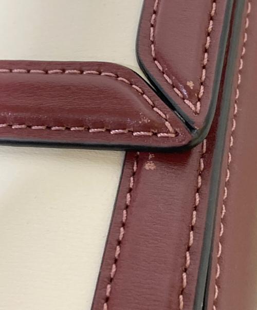 COACH（コーチ）COACH (コーチ) ハットン ショルダー バッグ レッド×ホワイトの古着・服飾アイテム