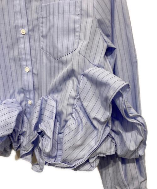 Snidel（スナイデル）Snidel (スナイデル) ヘムボリュームシャツ ブルー サイズ:Fの古着・服飾アイテム