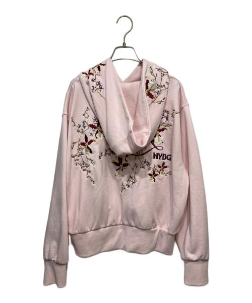 Snidel（スナイデル）Snidel (スナイデル) NYBG エンブロイダリーフーディー ピンク サイズ:ONEの古着・服飾アイテム