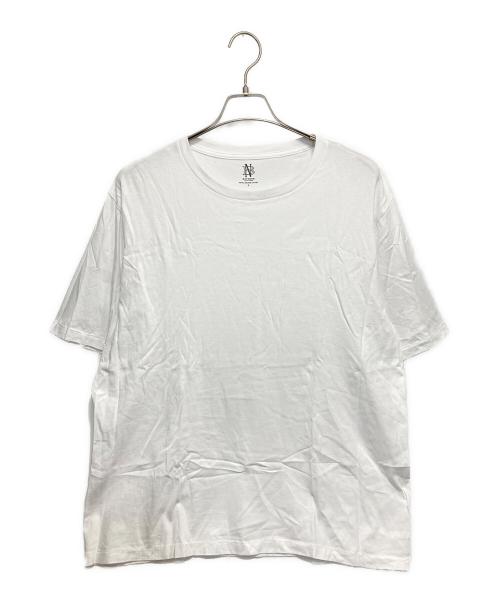 BATONER（バトナ―）BATONER (バトナ―) ロイヤル オーガニックコットン Tシャツ ホワイト サイズ:3の古着・服飾アイテム