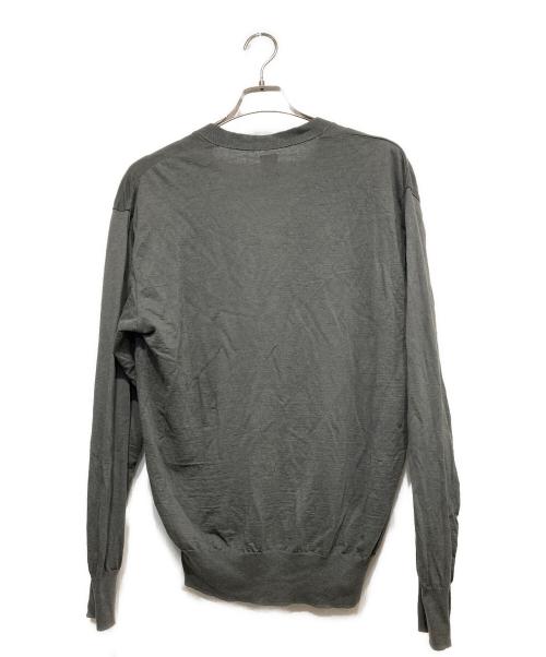 BATONER（バトナ―）BATONER (バトナ―) リネンカーディガン グレー サイズ:2の古着・服飾アイテム