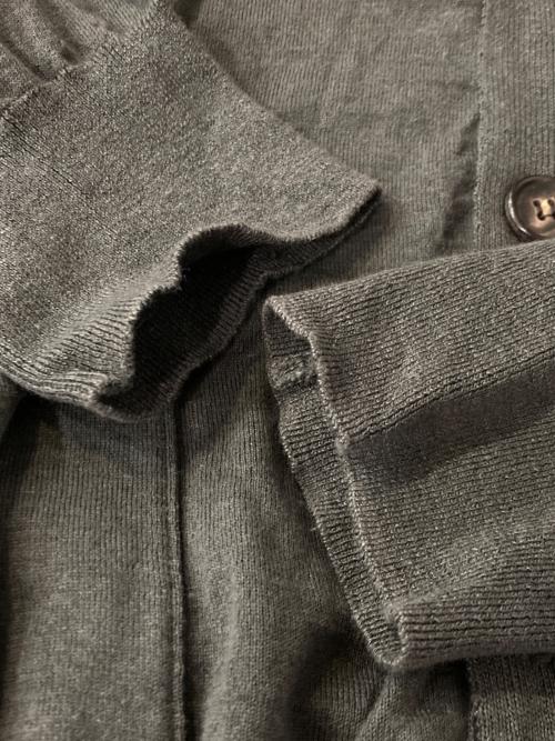 BATONER（バトナ―）BATONER (バトナ―) リネンカーディガン グレー サイズ:2の古着・服飾アイテム