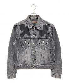 masu（エムエーエスユー）の古着「EMBLEM DENIM JACKET」｜ブラック