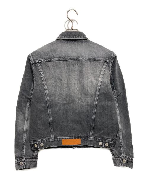 masu（エムエーエスユー）masu (エムエーエスユー) EMBLEM DENIM JACKET ブラック サイズ:44の古着・服飾アイテム