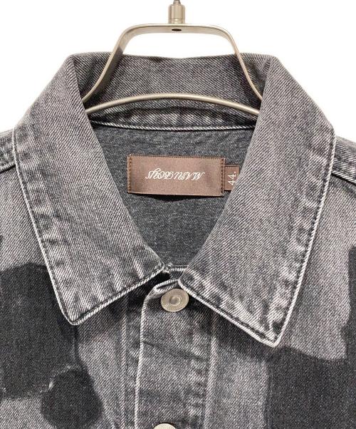 masu（エムエーエスユー）masu (エムエーエスユー) EMBLEM DENIM JACKET ブラック サイズ:44の古着・服飾アイテム