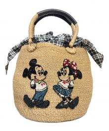 BEAMS BOY×DISNEY（ビームスボーイ×ディズニー）の古着「カゴバッグ」｜ベージュ