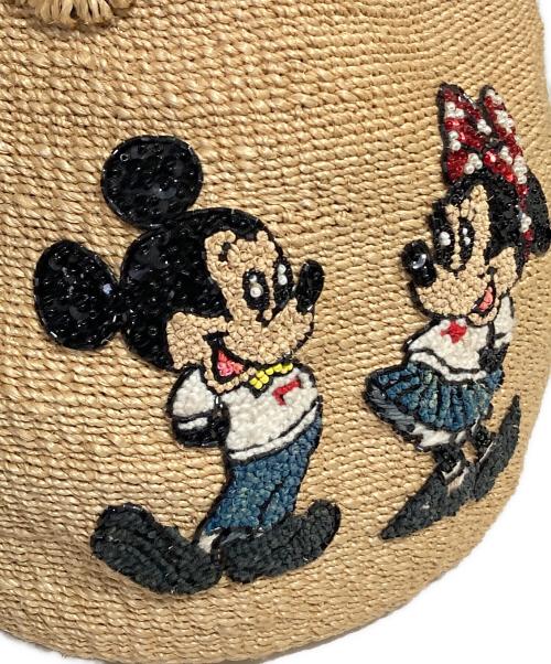 BEAMS BOY（ビームスボーイ）BEAMS BOY (ビームスボーイ) Disney (ディズニー) カゴバッグ ベージュの古着・服飾アイテム