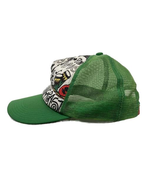 stussy（ステューシー）stussy (ステューシー) メッシュキャップ グリーンの古着・服飾アイテム