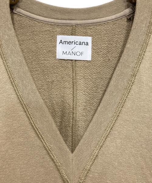 Americana（アメリカーナ）Americana (アメリカーナ) MANOF (マノフ) RAFFY FLEECE ONE PIECE ベージュ サイズ:Sの古着・服飾アイテム