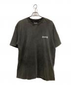 SUPPLIERサプライヤー）の古着「ラインストーンロゴTシャツ」｜グレー