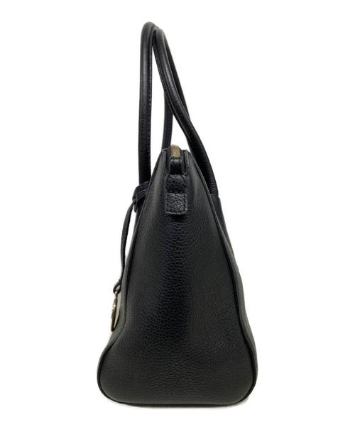 FURLA（フルラ）FURLA (フルラ) レザーハンドバッグ ブラックの古着・服飾アイテム