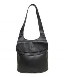 LONGCHAMP（ロンシャン）の古着「レザーハンドバッグ」｜ブラック