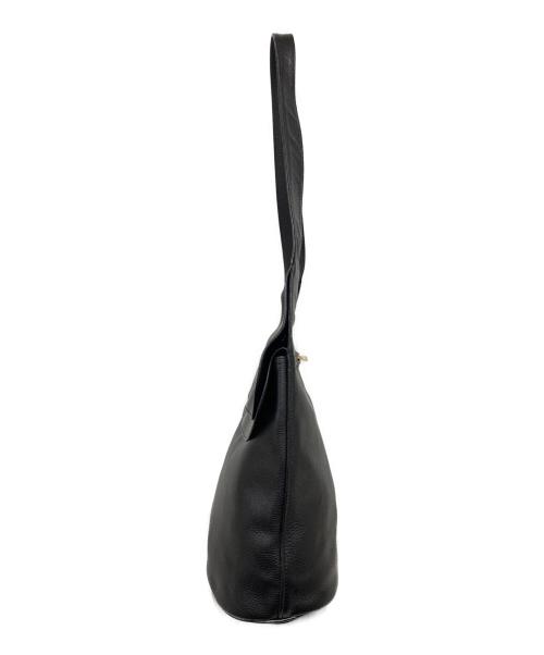 LONGCHAMP（ロンシャン）LONGCHAMP (ロンシャン) レザーハンドバッグ ブラックの古着・服飾アイテム