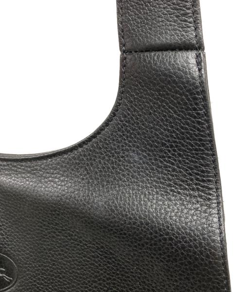 LONGCHAMP（ロンシャン）LONGCHAMP (ロンシャン) レザーハンドバッグ ブラックの古着・服飾アイテム