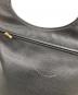 中古・古着 LONGCHAMP (ロンシャン) レザーハンドバッグ ブラック：6000円