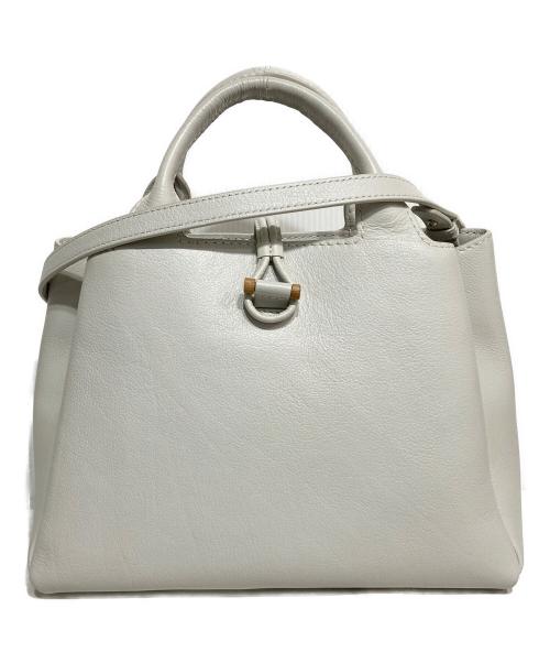 MOTHERHOUSE（マザーハウス）MOTHERHOUSE (マザーハウス) Sou 2 Way Middle Tote/ソウ 2 ウェイ ミドル トート ライトグレーの古着・服飾アイテム