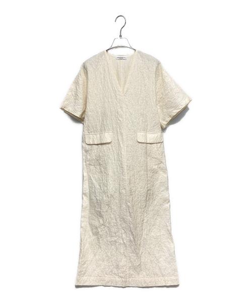 BEAUTY&YOUTH UNITED ARROWS（ビューティーアンドユースユナイテッドアローズ）BEAUTY&YOUTH UNITED ARROWS (ビューティーアンドユースユナイテッドアローズ) シフォンレイヤード ドルマンスリーブワンピース アイボリー サイズ:Ｓの古着・服飾アイテム