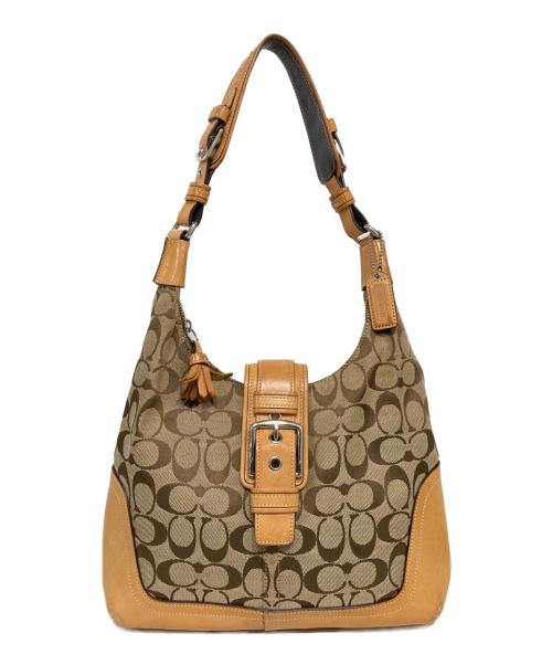 COACH（コーチ）COACH (コーチ) ワンショルダーバッグ ベージュの古着・服飾アイテム