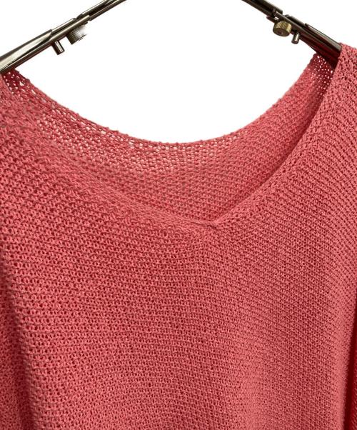 Spick and Span（スピック＆スパン）Spick and Span (スピック＆スパン) ペーパーヤーン2WAYルーズプルオーバー ピンク サイズ:記載無しの古着・服飾アイテム