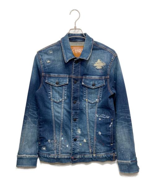 SURT（サート）SURT (サート) BIG JOHN (ビッグジョン) ペイント デニムジャケット インディゴ サイズ:Mの古着・服飾アイテム