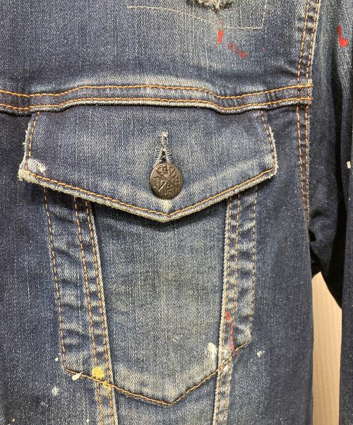 SURT（サート）SURT (サート) BIG JOHN (ビッグジョン) ペイント デニムジャケット インディゴ サイズ:Mの古着・服飾アイテム