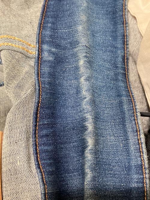 SURT（サート）SURT (サート) BIG JOHN (ビッグジョン) ペイント デニムジャケット インディゴ サイズ:Mの古着・服飾アイテム