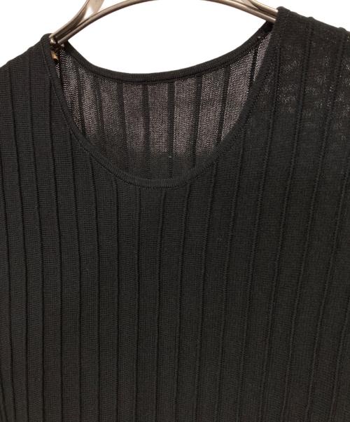 Loulou Willoughby（ルルウィルビー）Loulou Willoughby (ルルウィルビー) ノースリーブニットワンピース ブラック サイズ:2の古着・服飾アイテム