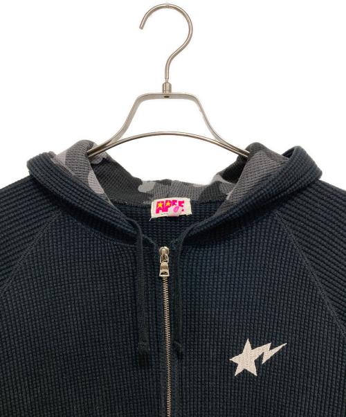 A BATHING APE（アベイシングエイプ）A BATHING APE (アベイシングエイプ) サーマルパーカー ブラック サイズ:TALLの古着・服飾アイテム