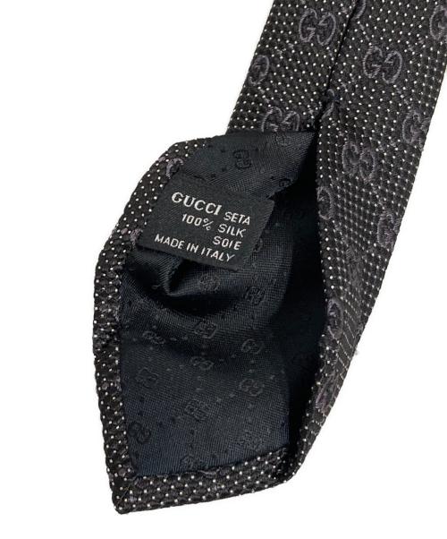 GUCCI（グッチ）GUCCI (グッチ) GGネクタイ ブラック サイズ:-の古着・服飾アイテム