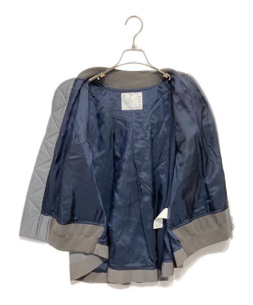 sacai（サカイ）sacai (サカイ) MA-1 ツイル ジップ ベスト グレー サイズ:2の古着・服飾アイテム