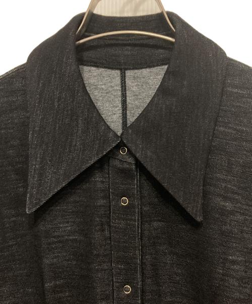 Mame Kurogouchi（マメクロゴウチ）mame kurogouchi (マメクロゴウチ) Wool blend Reversible-Jersey Shirt/ウールブレンドジャージーシャツ ブラック サイズ:2の古着・服飾アイテム